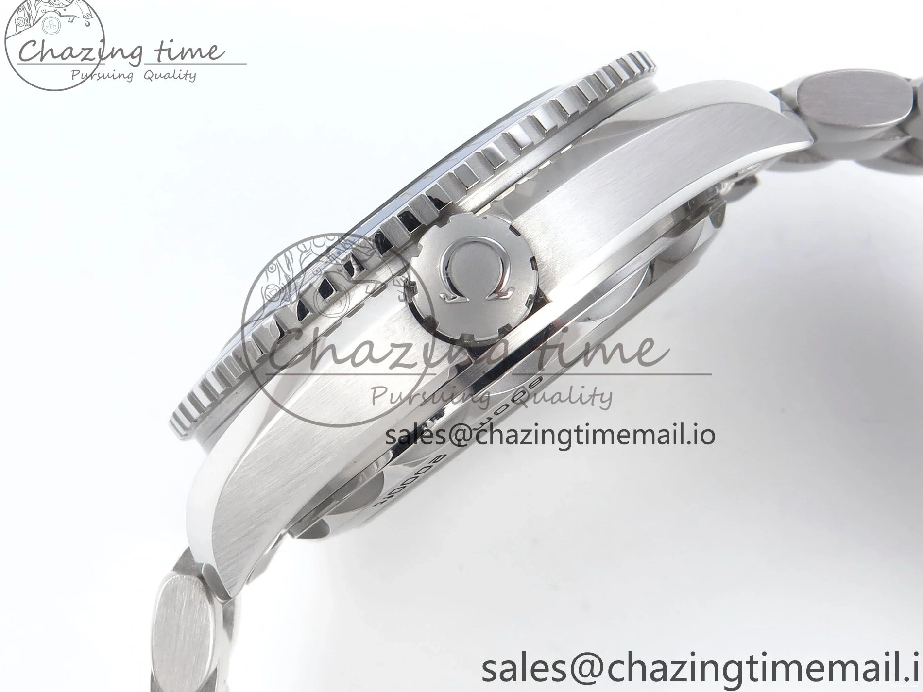 0425 Neat Seamaster Planet Ocean 600M 43.5mm SS SCF 1:1 Best Edition Blue Dial on SS Bracelet A8900 Super Clone 7684